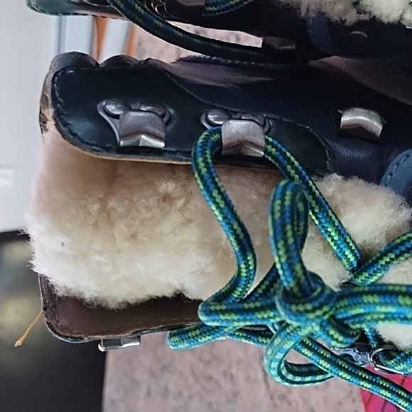 Tory Burch - Leather Color block Hiking boots - Picture 5 of 7